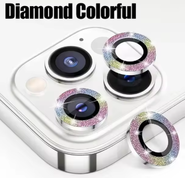 3Pcs Metal Lens Protector Glass For iPhone